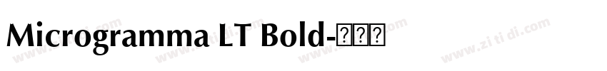 Microgramma LT Bold字体转换